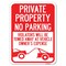 Signmission Private Parking Violators Will Be Towed Away at Vehicle Owners Expense, A-1824-23254 A-1824-23254 - alternate 1